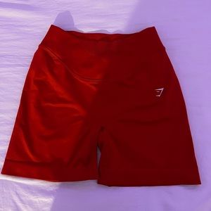 Red gymshark shorts (Brand new)